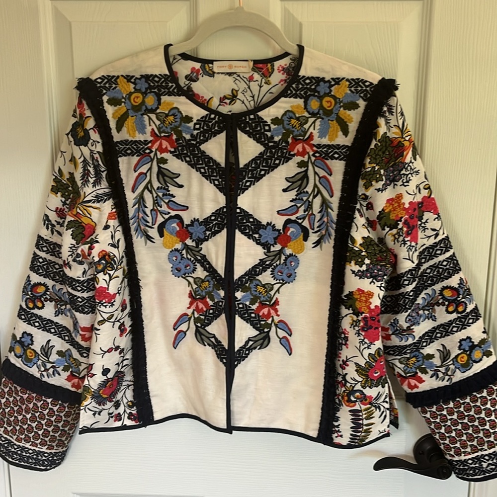 Tory Burch Amber Jacket size 8/M; VGUC